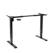 Single Motor Ultra-Quiet Adjustable-Height Desk Frame 70kg Capacity - Black image