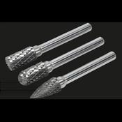 Tungsten Carbide Rotary Burr Set 3pc image