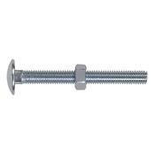 Zinc Plated Coach Bolt &amp;amp; Nut M8 x 75mm, DIN 603 - Pack of 50 image