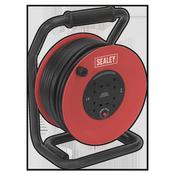 50m Heavy-Duty Cable Reel with Thermal Trip 4 x 230V image