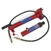 Push Ram with Pump &amp;amp; Hose Assembly - 10tonne