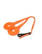 Agrihealth Australian Rubber Race Noseband with Leather Ends - Orange