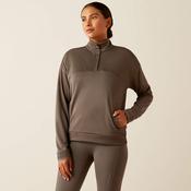 Ariat Wms Breathe 1/2 Zip Sweatshirt - Grey / XS image