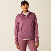 Ariat Wms Breathe 1/2 Zip Sweatshirt - Tulipwood / Large image