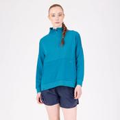 Aubrion Women's React Quarter-Zip French Terry Sweater - Kingfisher Blue - XS image