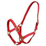 Turfmasters Durable Nylon Web Horse Halter - Pony Size - Pink / Pony image