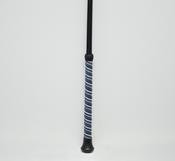 Turfmasters Non-Slip Riding Whip with Flap - Black\White\Red