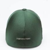 Turfmasters Lycra Hat Silk with Button - Green