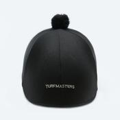 Turfmasters Lycra Hat Silk with Pom Pom - Black