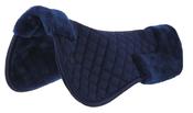 Riding World Fleece Back Pad - White - Navy image