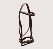 Turfmasters Classic Bridle With Reins - Black - Brown / Pony image
