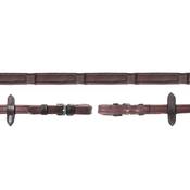 Schockemohle Durasoft Reins - Dark Brown Silver image