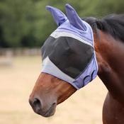 FlyGuard Pro Fine Mesh Fly Mask with Ears - Blue / Cob