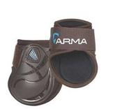 Shires ARMA Carbon Open Fronted COOLMAX Fetlock Boots - Brown / Cob
