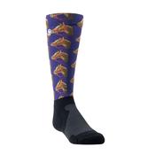 Ariat Women's AriatTEK Slim Printed Performance Socks - Navy Horses image