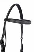 Breeze Up Collection Synthetic Co-Polymer Race Exercise Bridle - Black - Cob / Red image