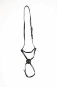 Breeze Up Synthetic Co-Polymer Grackle Noseband with Sheepskin Padding - Red