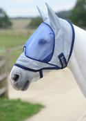 Bucas Buzz-Off Deluxe Fly Mask with Ears - Blue - XXXS / Blue