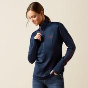 Ariat Women's Team EQ Half-Zip Fleece Pullover - Navy - Medium image