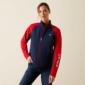 Ariat Womens Team EQ Jacket Navy/Red - Medium image