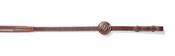 Trust Fontainebleau 5 8inch Rubber Reins - Brown Silver - Cob image