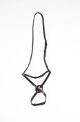Breeze Up Full Grain Leather Sheepskin Padded Grackle Noseband - Cob / Black