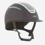 Evoke Elara Classic Peak Helmet - Black/Silver Chrome / Large (58cm-60cm) image