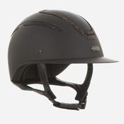 Evoke Elara Wide Peak Helmet - Black/Gold Crystal Frame / Large (58cm-60cm)