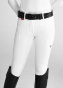 Aztec Diamond Young Rider Core Mid-Rise Silicone Grip Breeches - White - 8-9 Years image