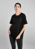 Aztec Diamond Women's Oversized Luxury Cotton AD T-Shirt - Black - Small image