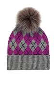 Premier Accessories Norden Adult Argyle Pom Hat - Grey image