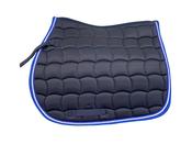 Turfmasters Piped Saddle Pad - Navy Blue - Cob image