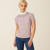 Ariat Wms Ascent 1/4 Zip SS Show Shirt Sea Fog - XS image
