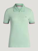 Tommy Hilfiger Women's Anaheim Zip Polo Shirt - Sweet Blue - Mint / Large image