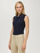 Tommy Hilfiger Women's Cordova Sleeveless Polo Shirt - Desert Sky - Large image