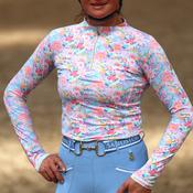 Sandstorm Equestrian Women's Performance Base Layer - Vintage Rose Print - Floral / XL image