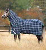Horseware Rhino Plus Medium Vari-Layer Turnout Rug - 250g - Navy Grey Blue - 6ft9 image