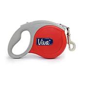 Ancol Viva Retractable 5m Tape Lead - Red / Small image