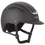 Evoke Callisto Classic Peak Riding Helmet - Black Silver - L (59-61 cm) image