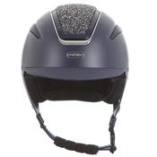 Evoke Callisto Classic Peak Riding Helmet - Navy Crystal - S-(53-55cm) image