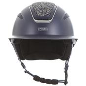 Evoke Callisto Wide Peak Riding Helmet - Navy Crystal - L-(59-61cm) image