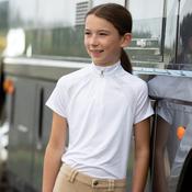 Equetech Junior Active Extreme Competition Shirt - White - 32 image