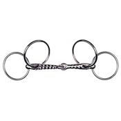Feeling Stainless Steel 4-Ring Twisted Scourier Bit - 14cm image