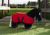 Crafty Ponies Toy Pony Fleece Rug - Red - Red