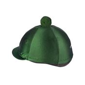 Turfmasters Lycra Hat Silk with Pom Pom - Green image