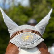 Sandstorm Velvet Ear Veil - Pearl Grey - Cob / Black image
