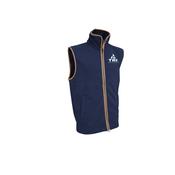 TRI Equestrian Junior Fleece Gilet - With Logo - Navy - Small