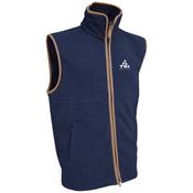 TRI Equestrian Mens Fleece Gilet with Logo Navy - Large image