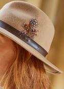 Dubarry Gallagher Ladies Felt Hat - Sand / Medium image