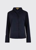 Dubarry Women's Snowdrop Long-Sleeve Shirt - White - Navy / 36 image